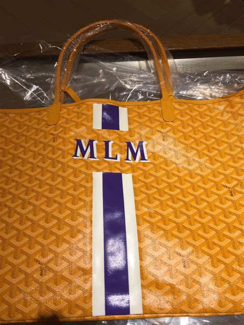 goyard purse personalization